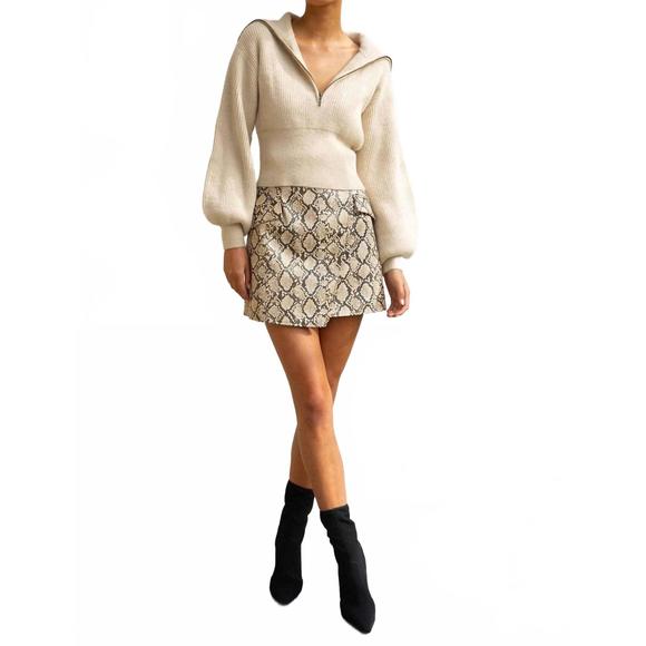 Python Mini Skirt Misha | Skirts | New Misha Margot Mini Skirt In Python | Poshmark
